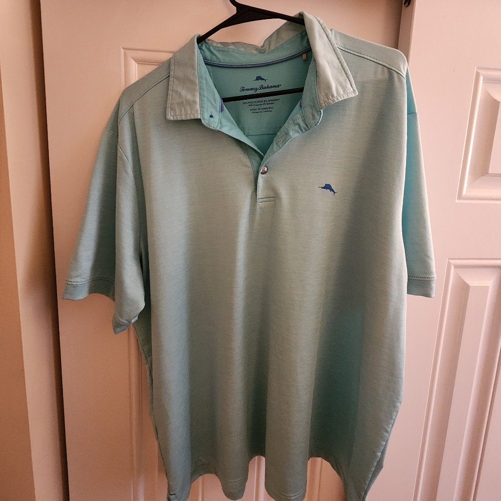 Tommy Bahama Green Polo Shirt Classic Design